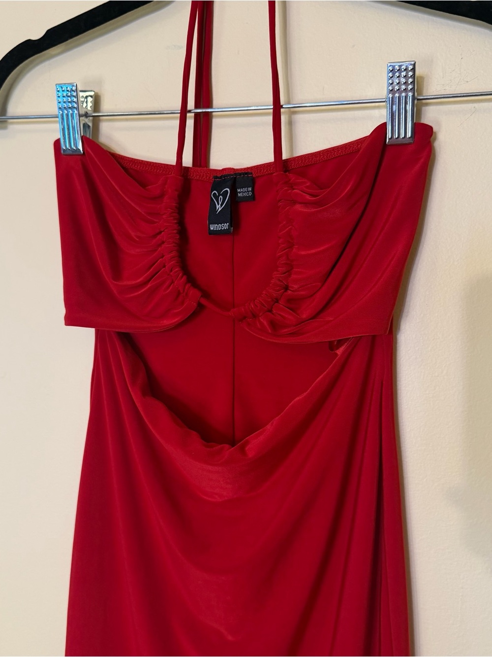 Windsor XS Red Cutout Mini Bodycon Cocktail Dress Club Dancing